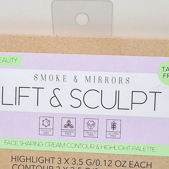Clean Beauty Lift & Sculpt Face Shaping Cream Contour & Highlight Pallette, NIB - Picture 2 of 5